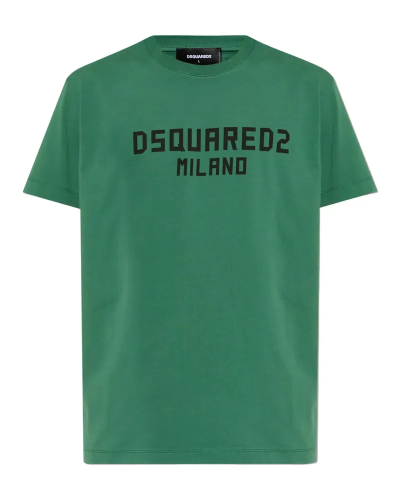 Dsquared2 T-Shirt mit Milano-Logo - Grün Grün