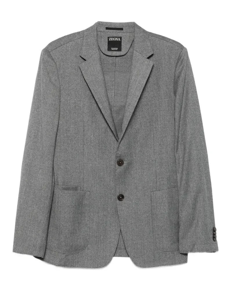 Ermenegildo Zegna Jacke mit aufgesetzten Taschen - Grau Grau