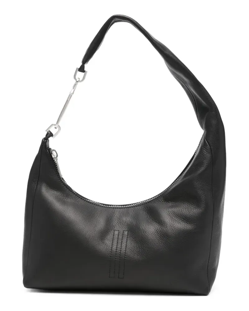 Rick Owens Kleine Gemini Schultertasche mit Reißverschluss - Schwarz Schwarz