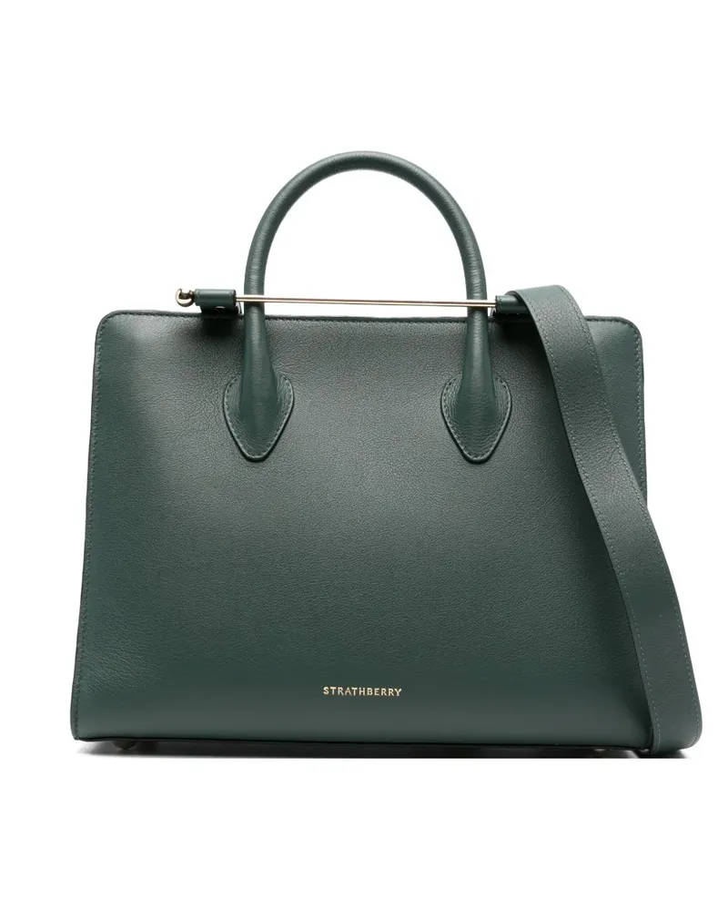 Strathberry Handtasche aus Leder - Grün Grün