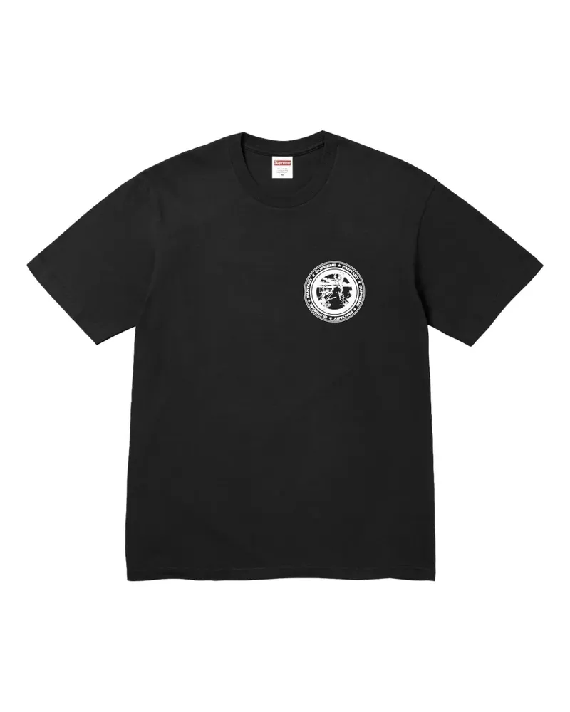 Supreme Being Devotion T-Shirt mit rundem Logo - Schwarz Schwarz