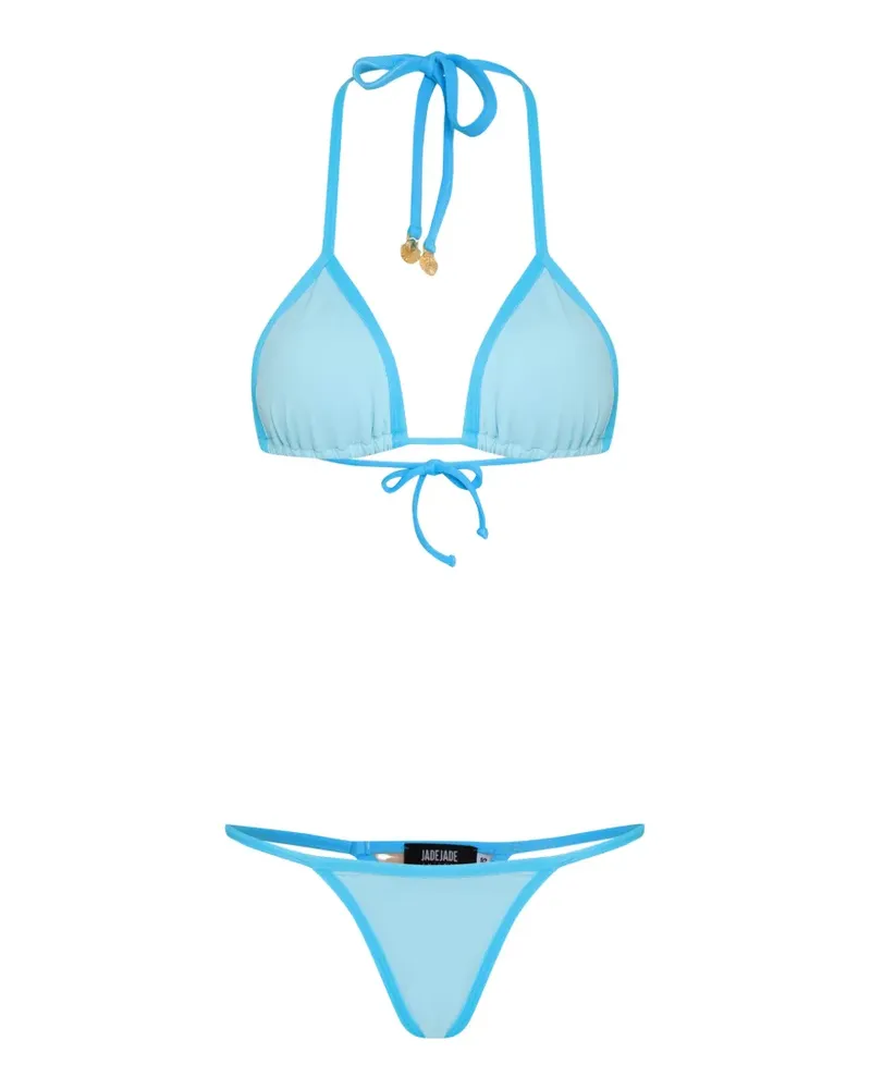 Amir Slama x Jade Picon Triangel-Bikini - Blau Blau