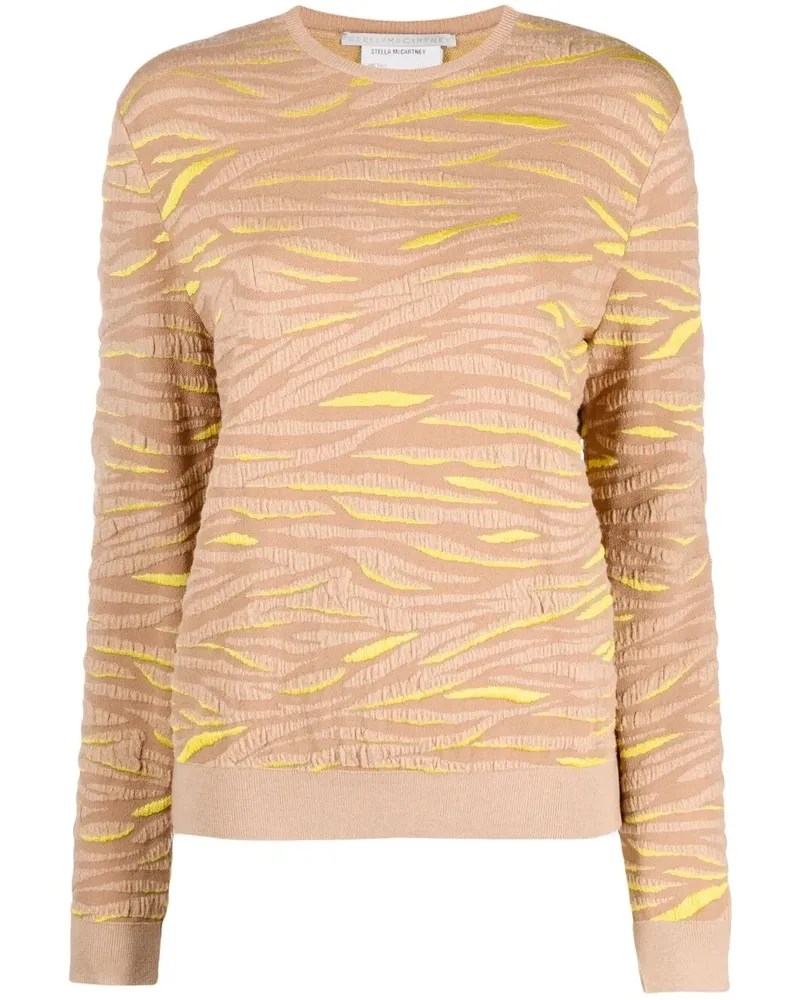 Stella McCartney Pullover mit Animal-Muster - Nude Nude