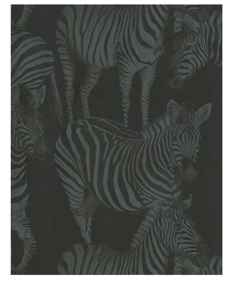 Dolce & Gabbana Tapete mit Zebra-Print - Schwarz Schwarz