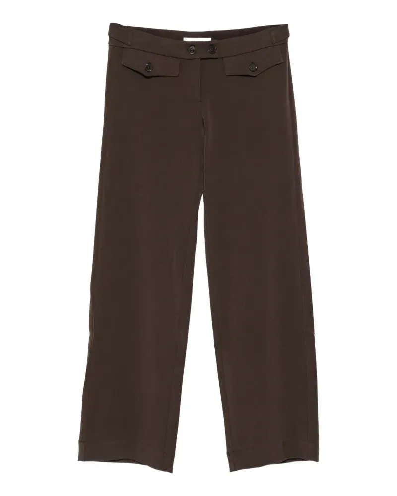 GIMAGUAS button-detail straight-leg trousers - Braun Braun