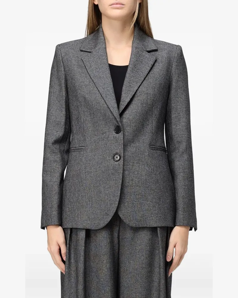 Hanita single-breasted notched-lapels blazer - Grau Grau