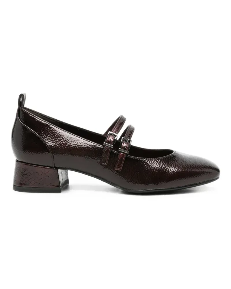 Tamaris buckle-strap block-heel pumps - Rot Rot
