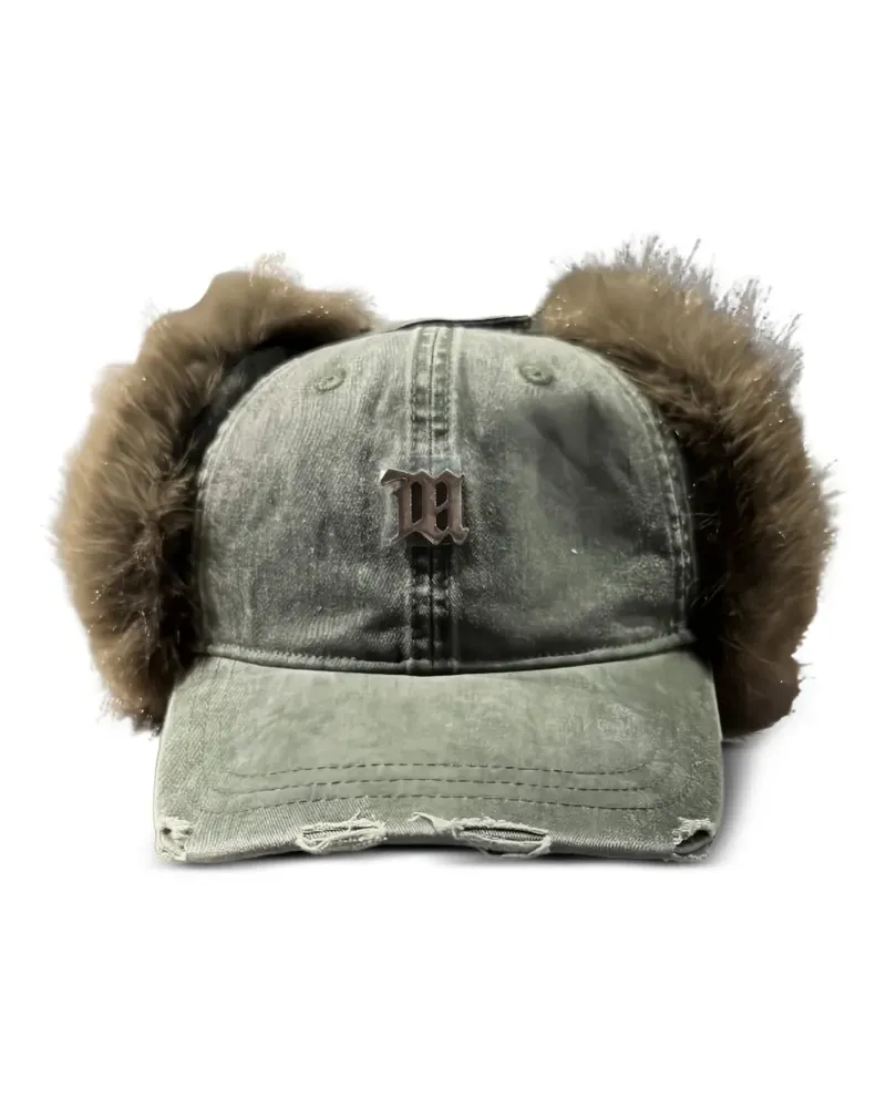 MISBHV Hut im Distressed-Look - Grün Grün