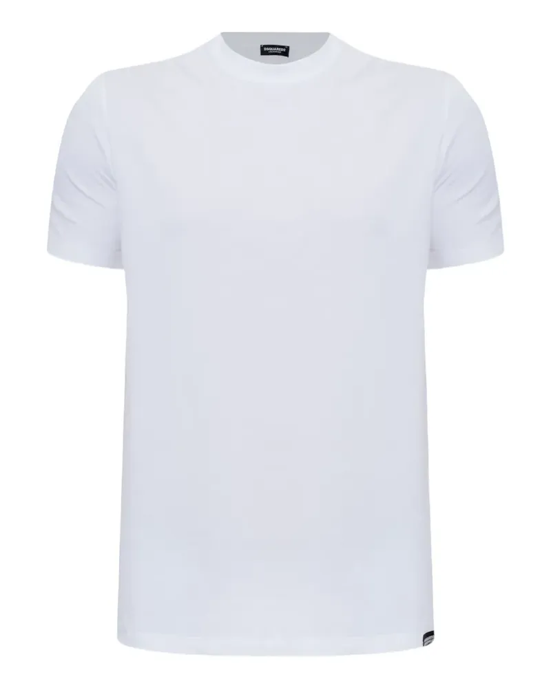 Dsquared2 T-Shirt mit Logo-Patch - Weiß Weiß