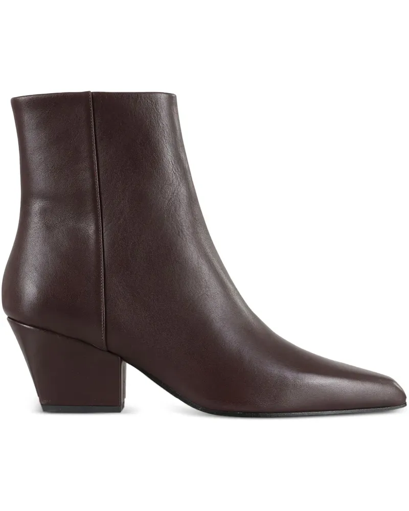 Paris Texas Spitze Stiefel mit Blockabsatz 60mm - Braun Braun