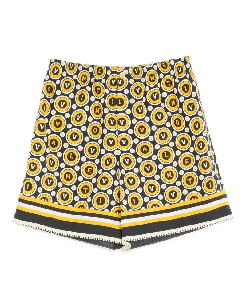 Valentino Garavani Bermudas mit Bulles Royales-Print - Schwarz Schwarz