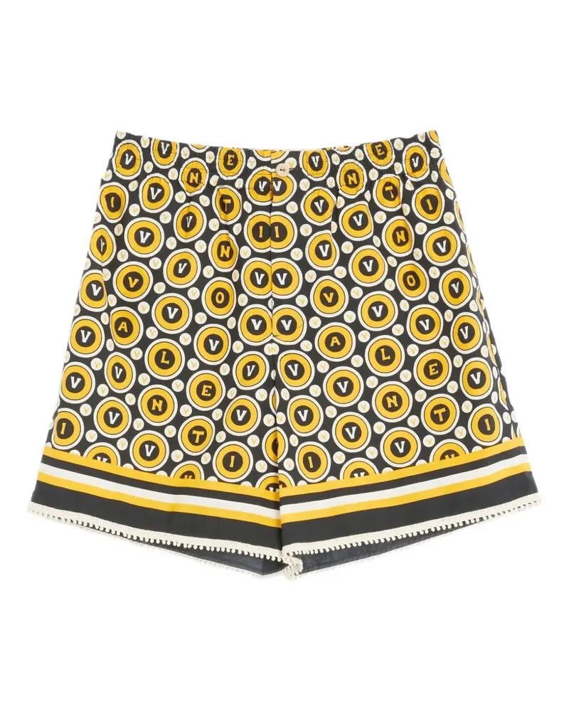 Valentino Garavani Bermudas mit Bulles Royales-Print - Schwarz Schwarz