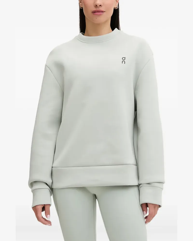 ON logo-print relaxed fit sweatshirt - Grün Grün