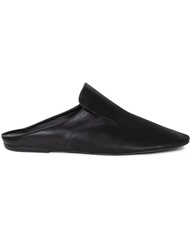 Dries van Noten Mules aus Leder - Schwarz Schwarz