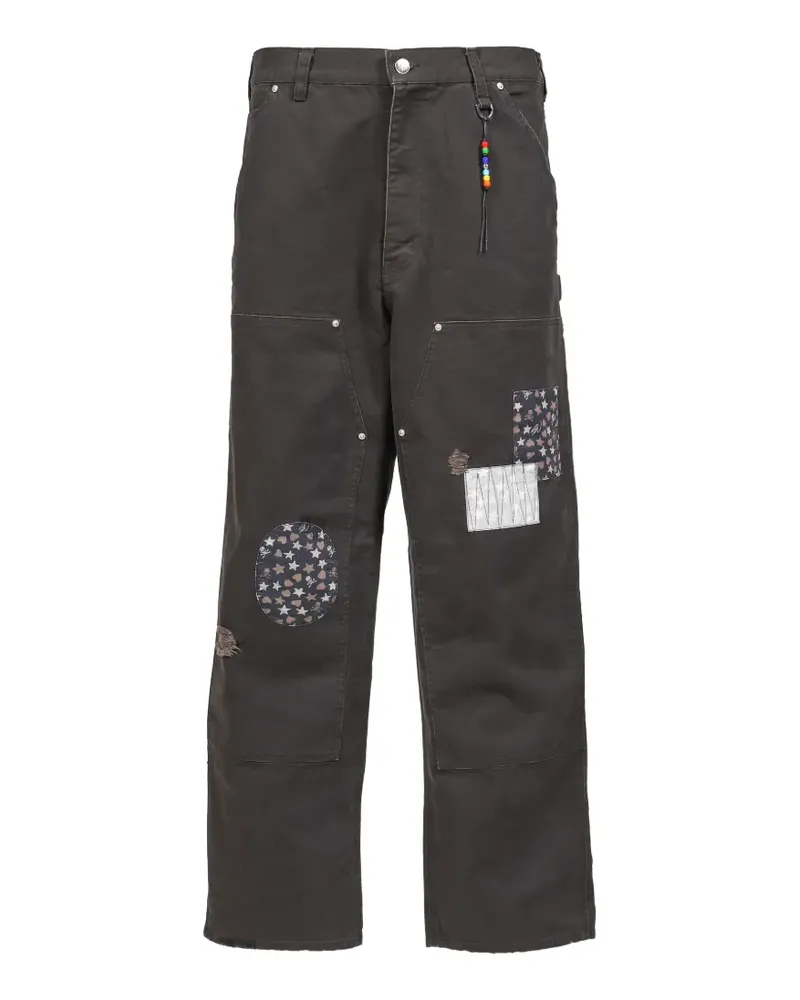 Mastermind Japan x Sean Wotherspoon patchwork trousers - Braun Braun