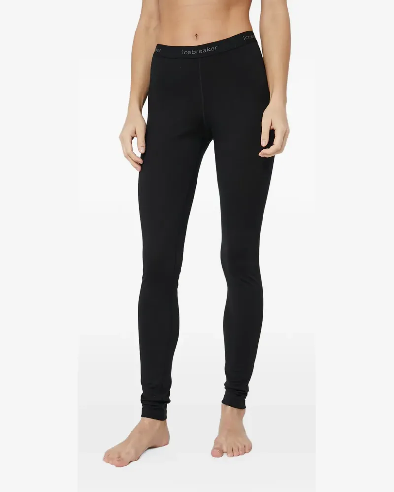 Icebreaker Leggings mit Logo-Bund - Schwarz Schwarz