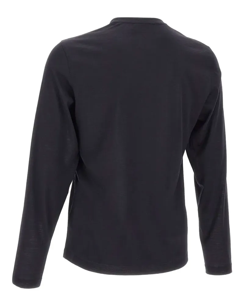 Gran Sasso Langarmshirt mit Rundhalsausschnitt - Blau Blau