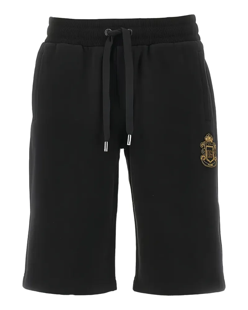 Dolce & Gabbana Shorts mit Logo-Stickerei - Schwarz Schwarz