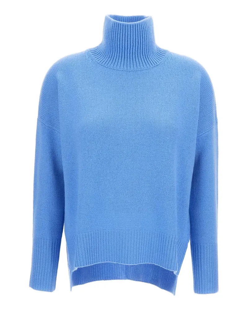 Lisa Yang heavy-knit asymmetric-hem sweater - Blau Blau