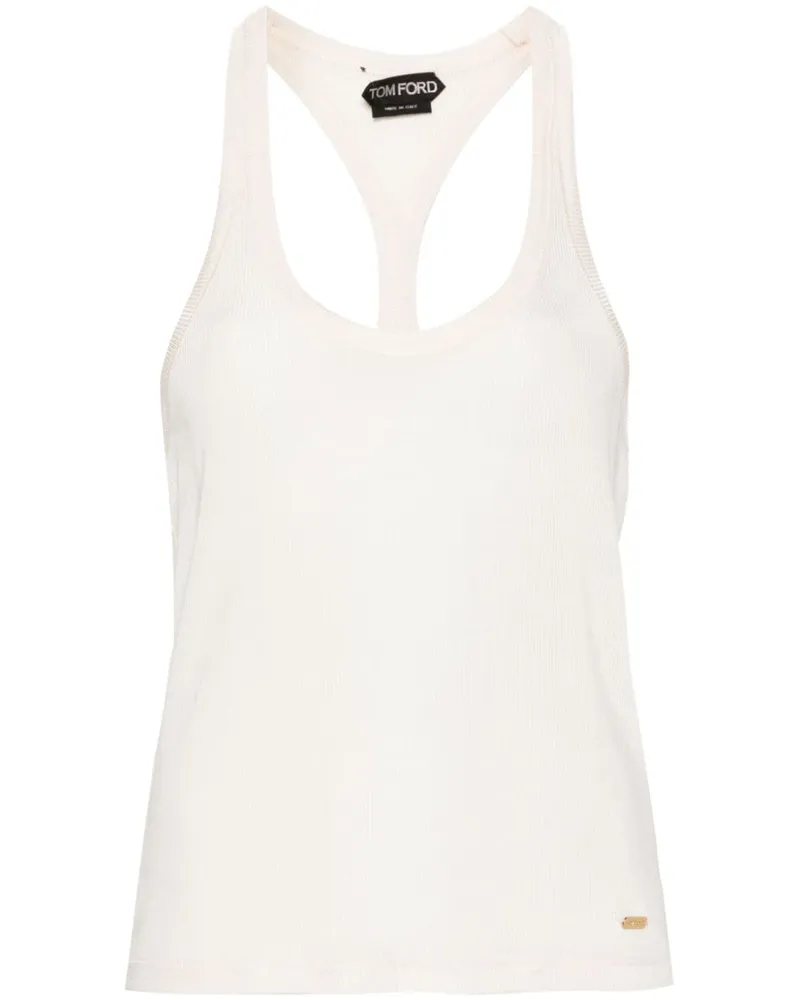 Tom Ford Geripptes Trägershirt - Nude Nude