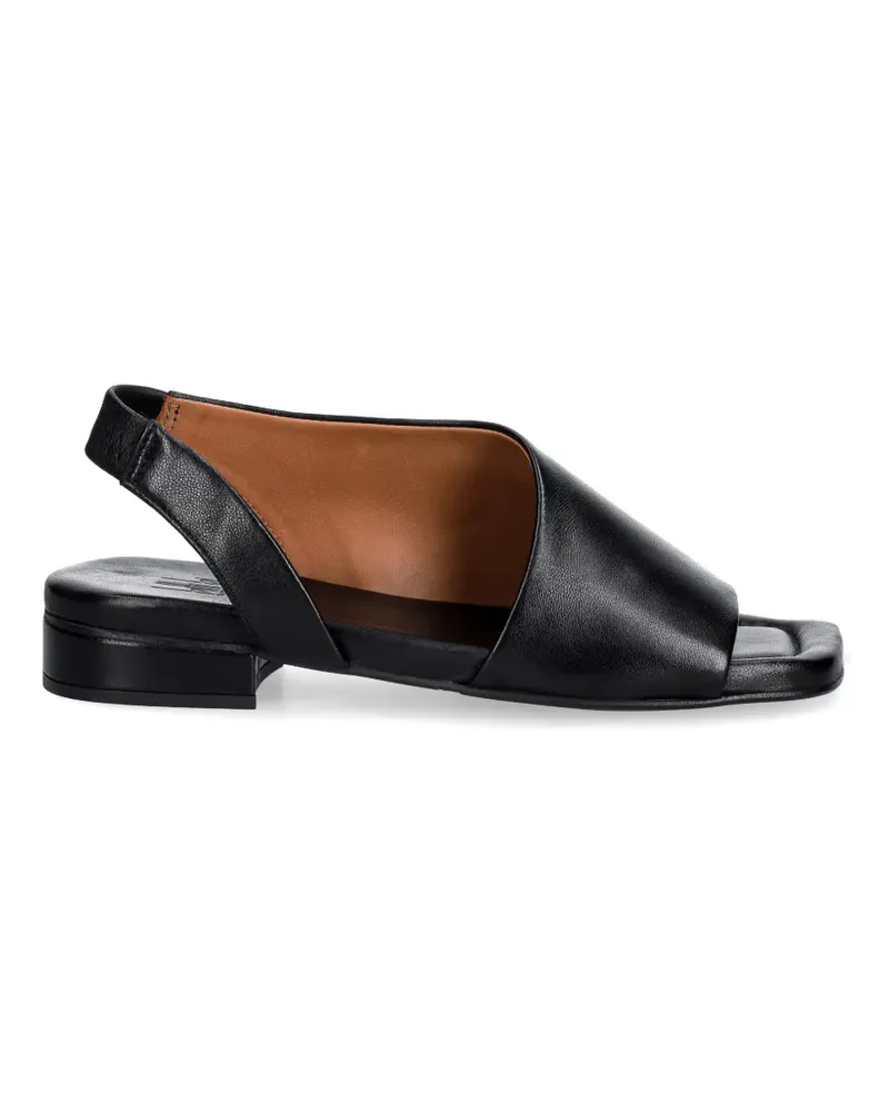 Billi Bi Slingback-Sandalen mit eckiger Kappe - Schwarz Schwarz