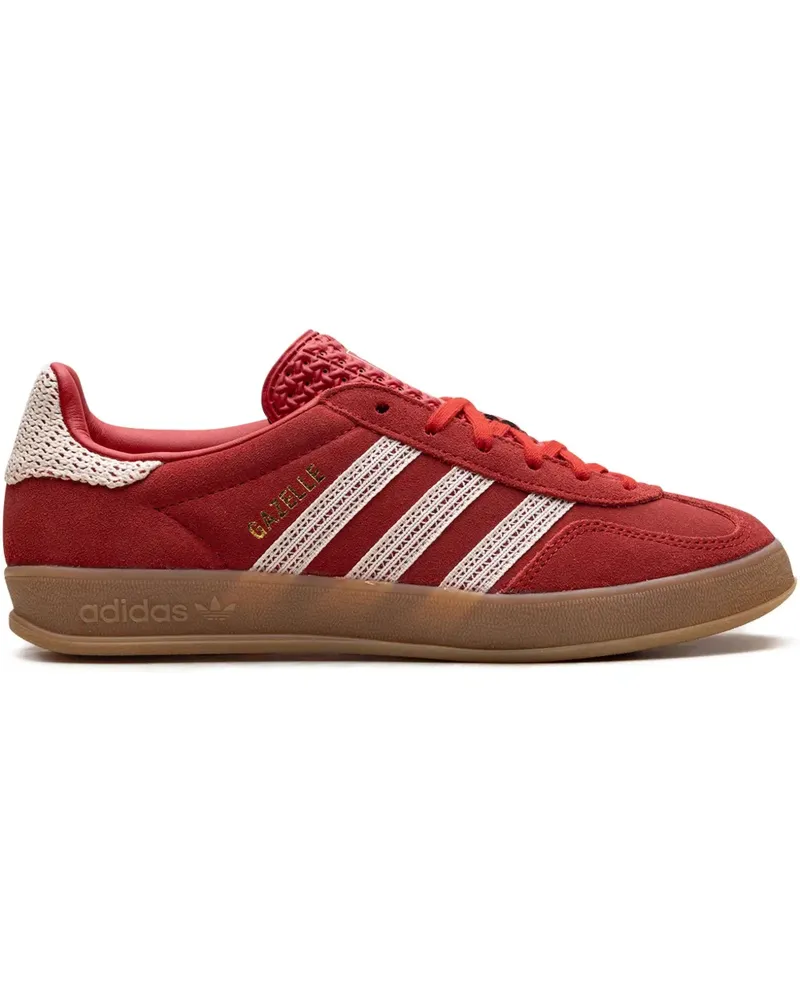 adidas Gazelle Indoor "Better Scarlet/Wonder White/Gum" Sneakers - Rot Rot