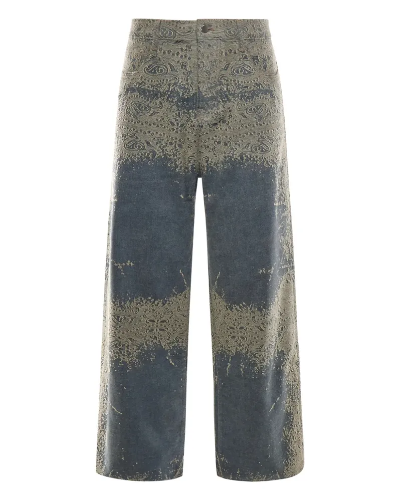 Amiri Jeans mit Paisleymuster - Blau Blau