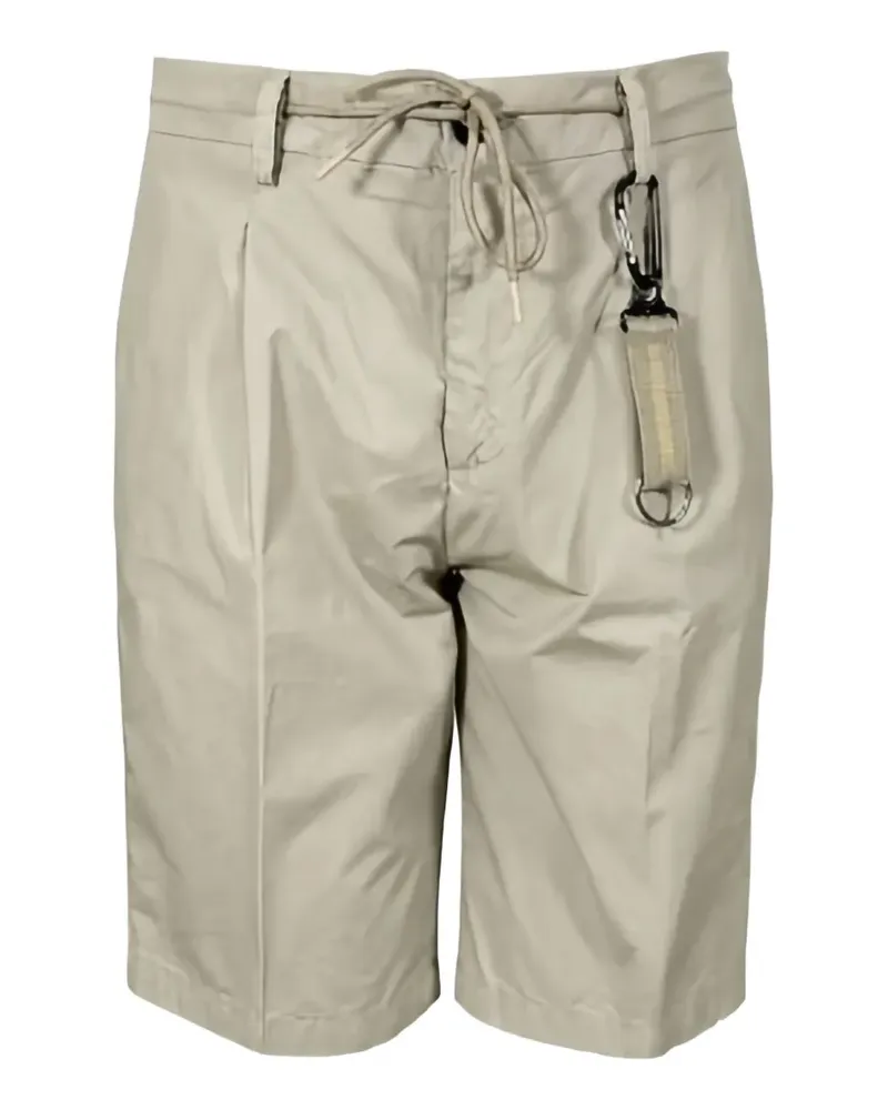 Manuel Ritz drawstring pleated shorts - Nude Nude