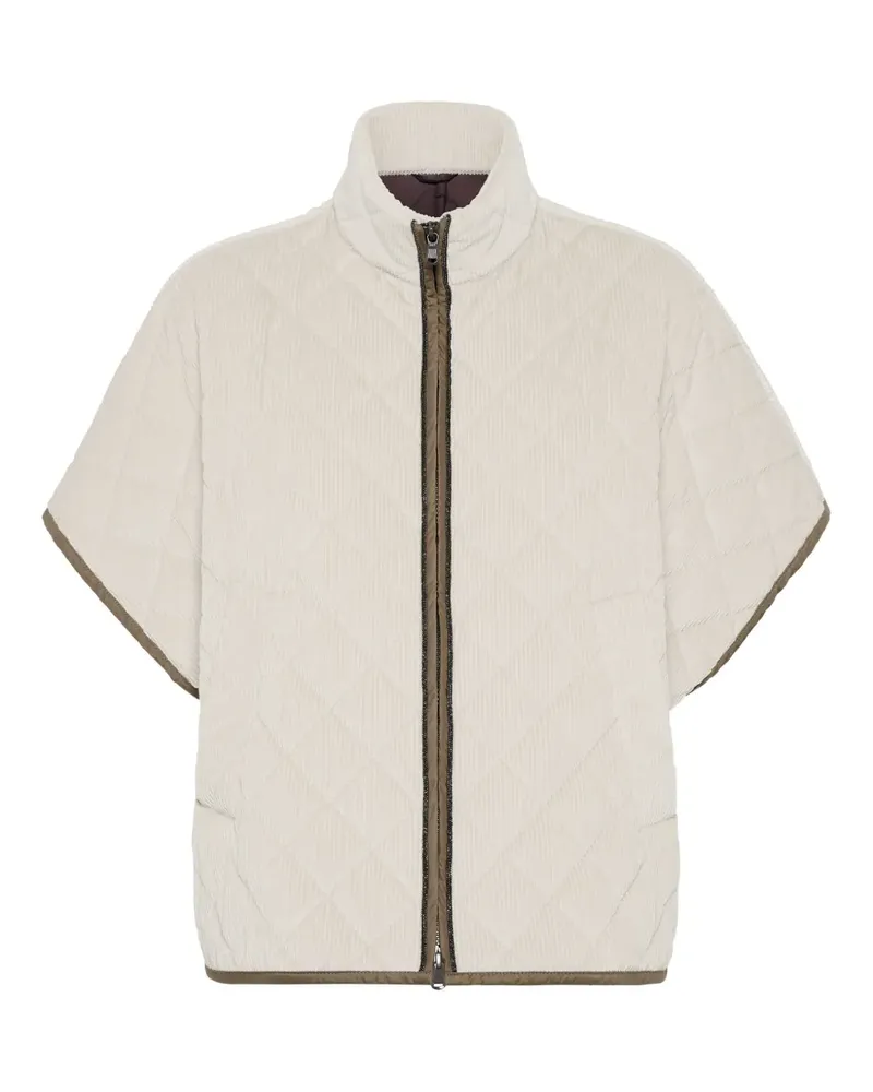 Brunello Cucinelli Gesteppte Jacke - Nude Nude