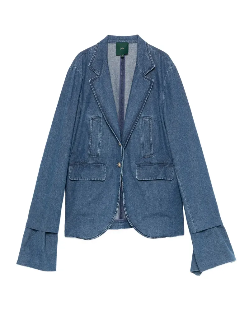 Jejia Harry flared-cuff denim blazer - Blau Blau