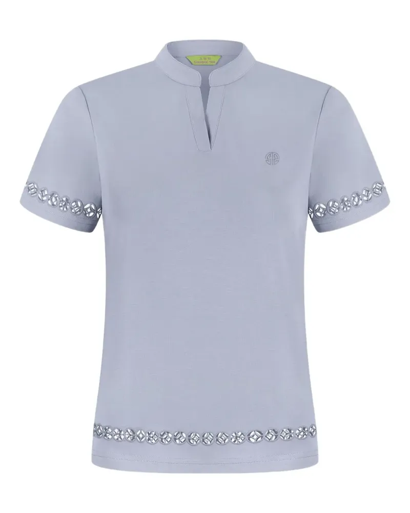 Shanghai Tang T-Shirt aus Baumwolle - Violett Violett