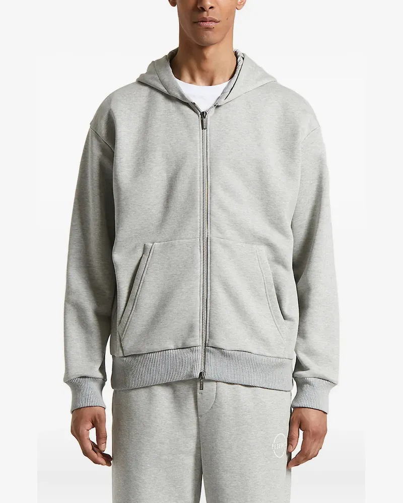 Peserico Hoodie mit Reißverschluss - Grau Grau