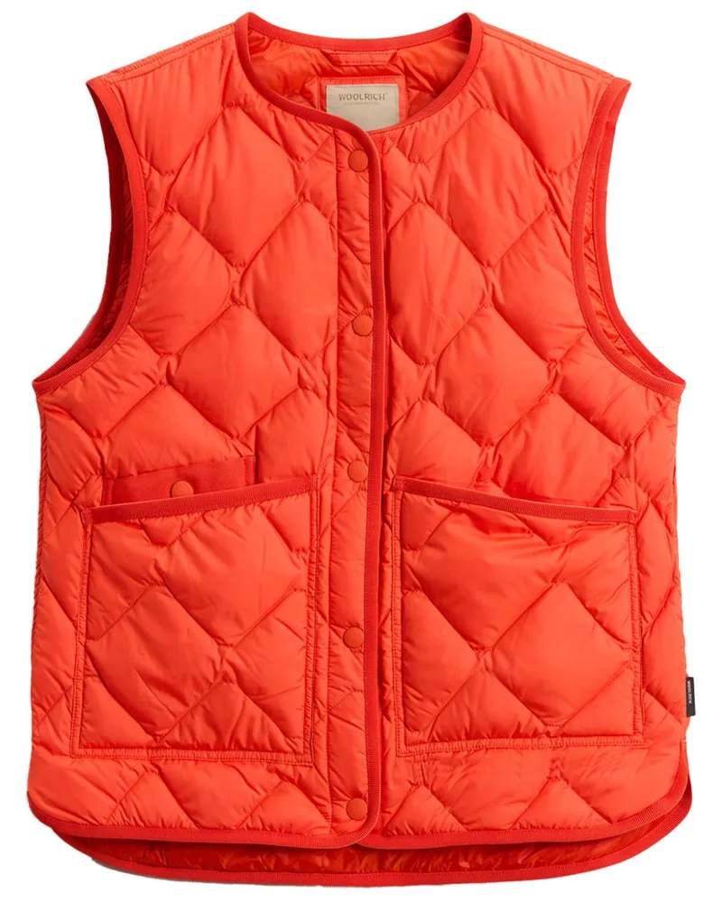 Woolrich Heritage Weste - Orange Orange