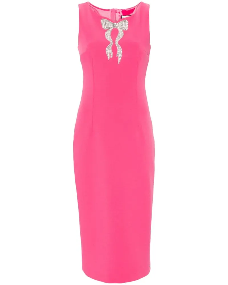 NISSA Kristallverziertes Midikleid - Rosa Rosa