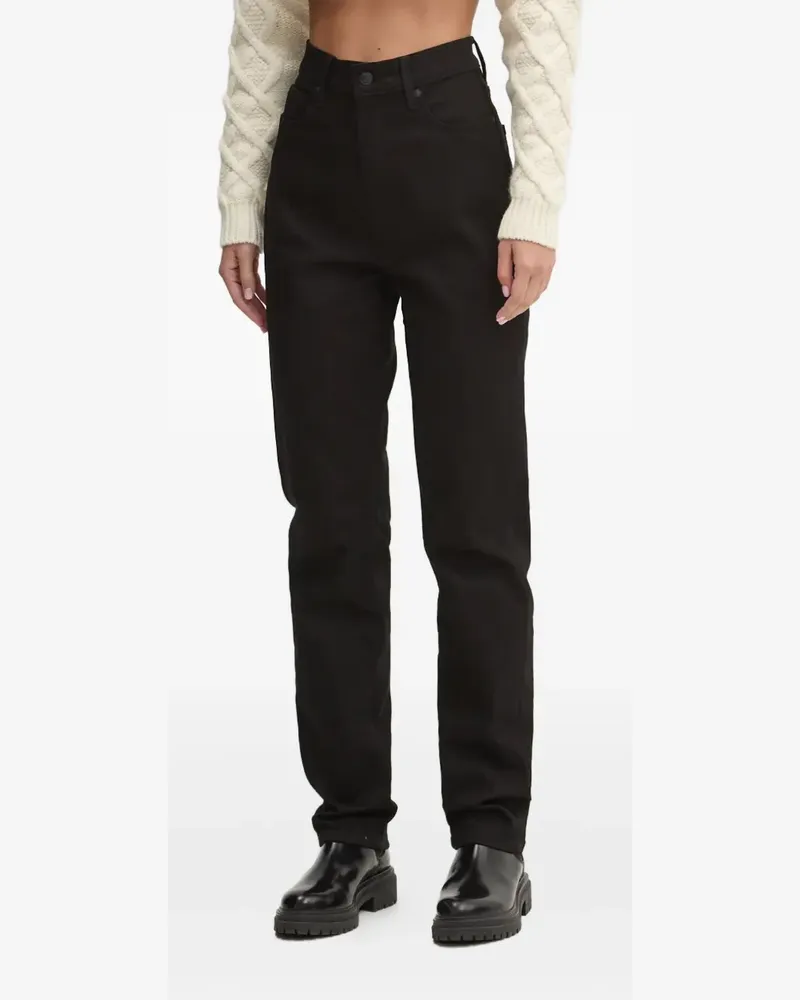 HUGO BOSS Jeans mit Knopfverschluss - Schwarz Schwarz