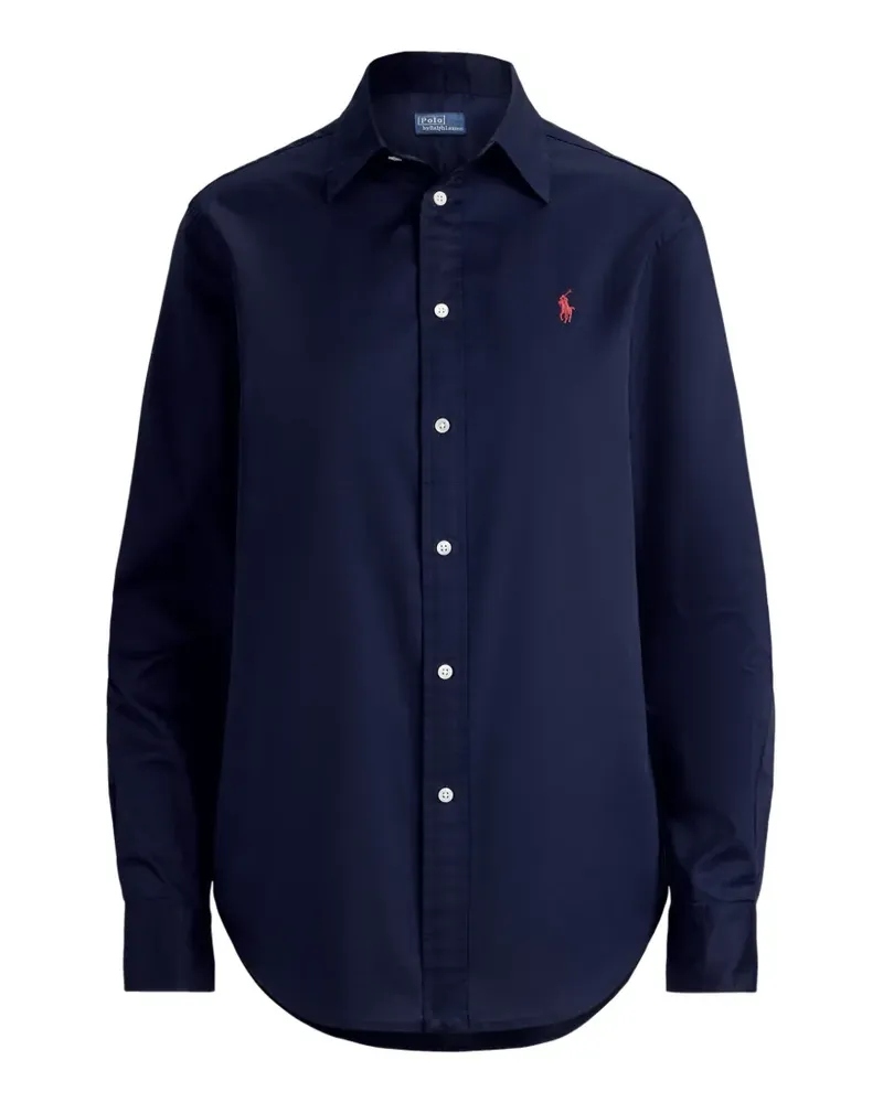 Ralph Lauren Hemd mit Pony-Stickerei - Blau Blau