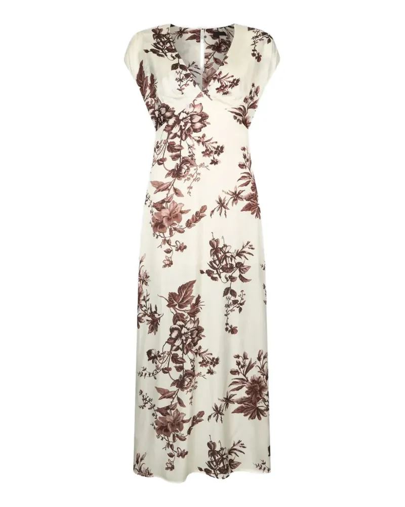 Liu Jo floral midi dress - Weiß Weiß
