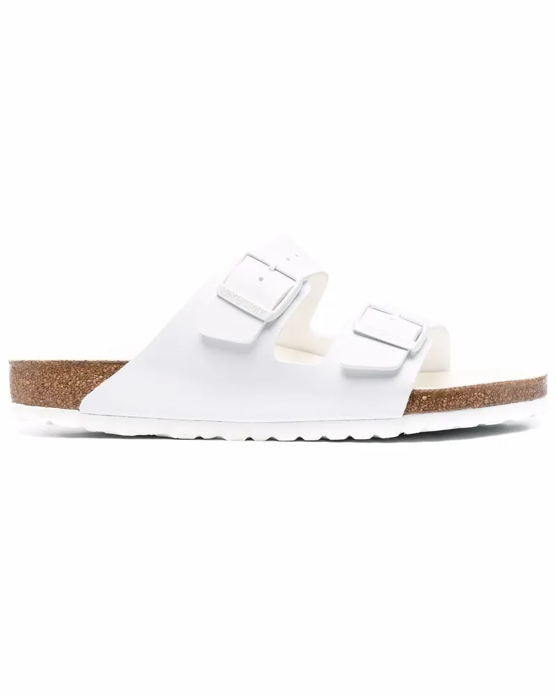 Birkenstock Arizona Birko-Flor Pantoletten - Weiß Weiß