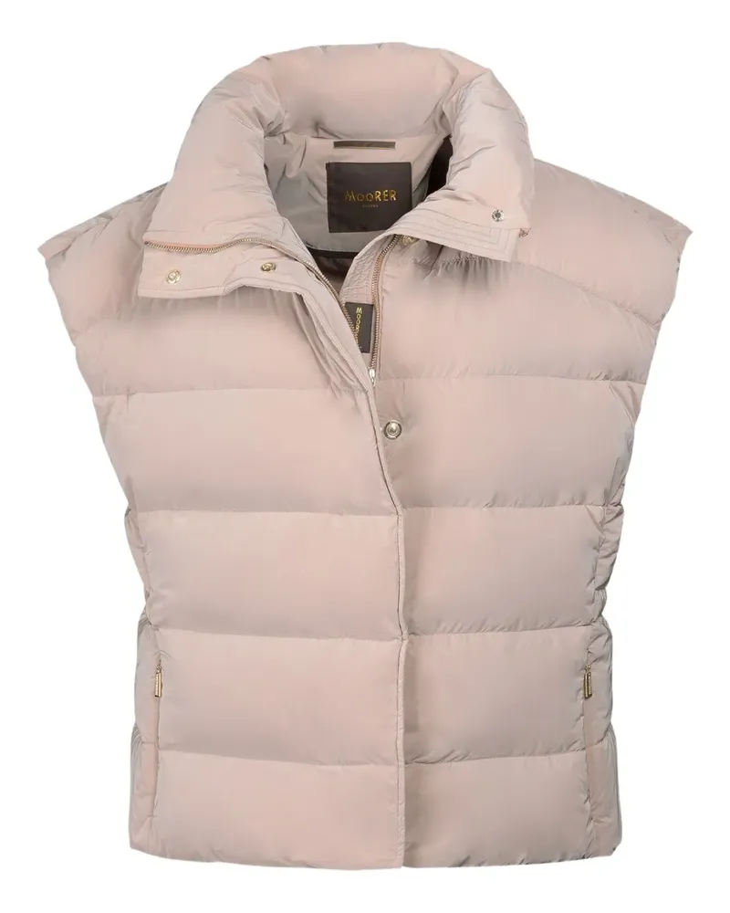 MOORER Mily-Os padded gilet - Nude Nude