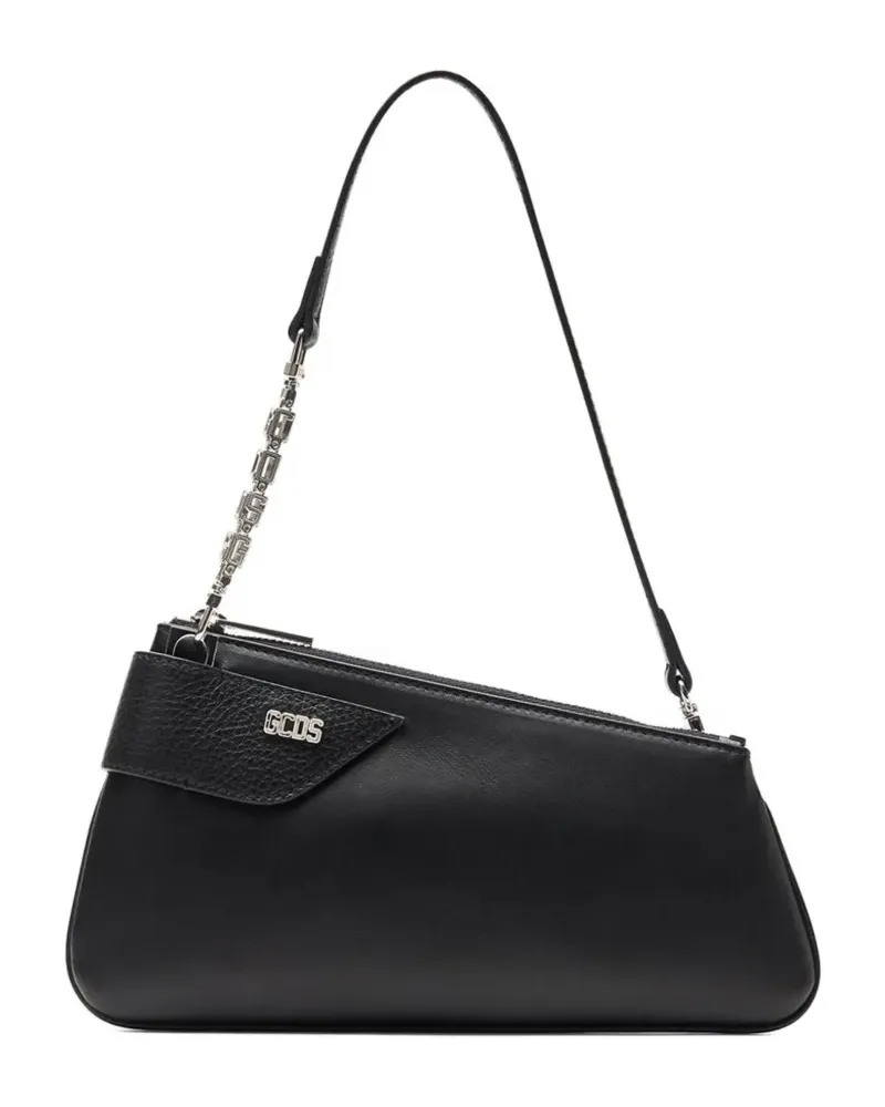 GCDS Comma Notte Schultertasche - Schwarz Schwarz