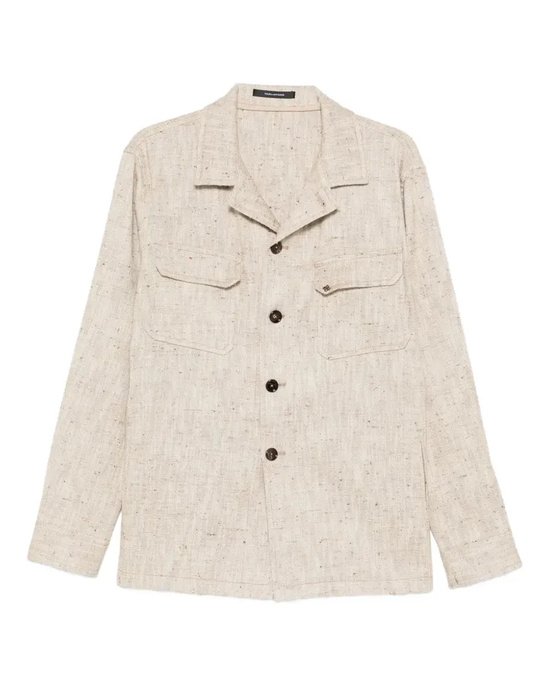 Tagliatore Hemd mit geknöpfter Tasche - Nude Nude