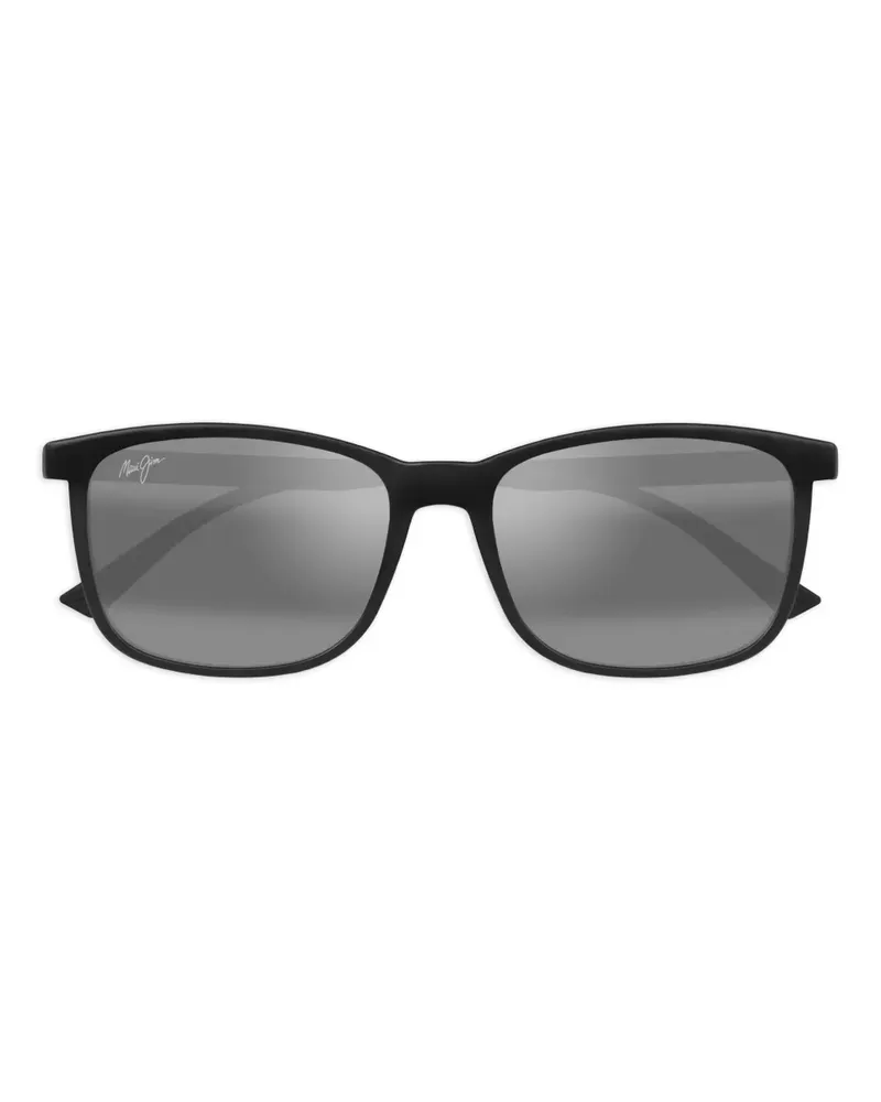 Maui Jim Sonnenbrille mit eckigem Gestell - Schwarz Schwarz