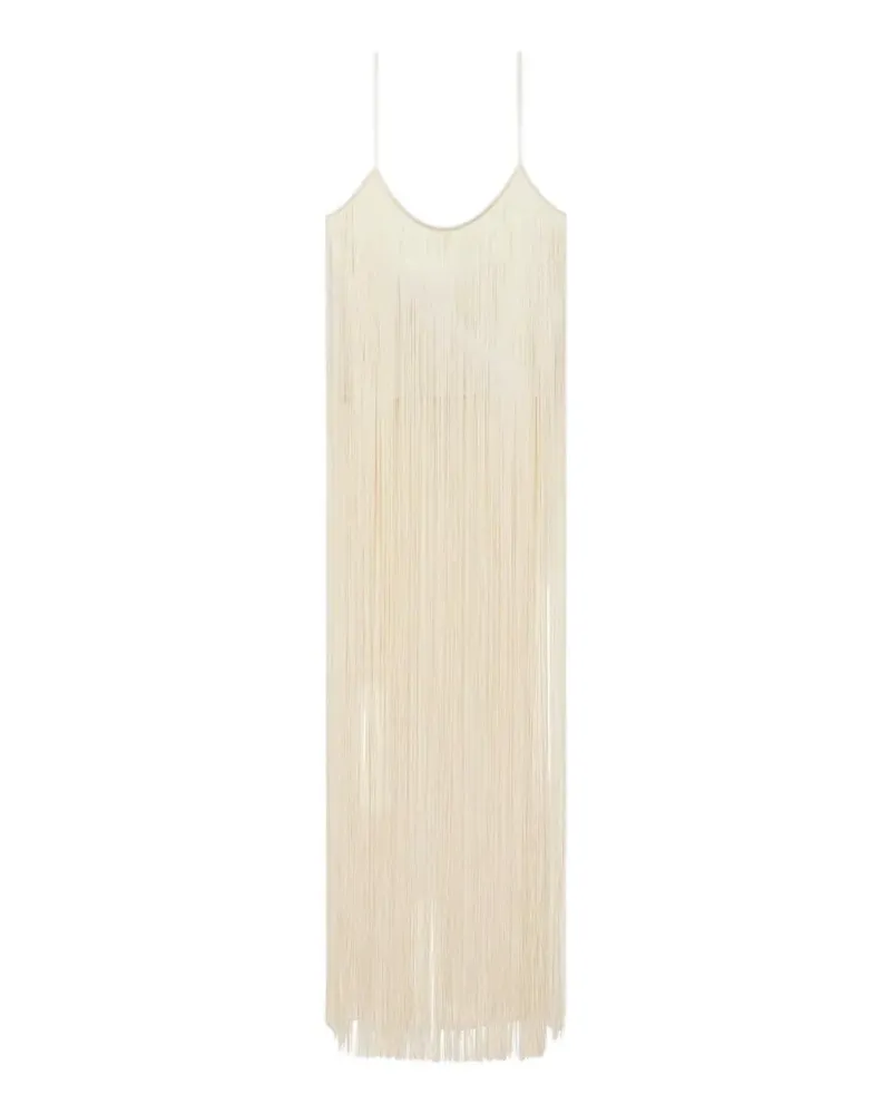 Alexander Wang Kleid mit Fransen - Nude Nude