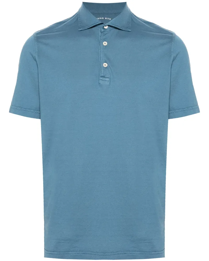 Fedeli Zero Poloshirt aus Jersey - Blau Blau