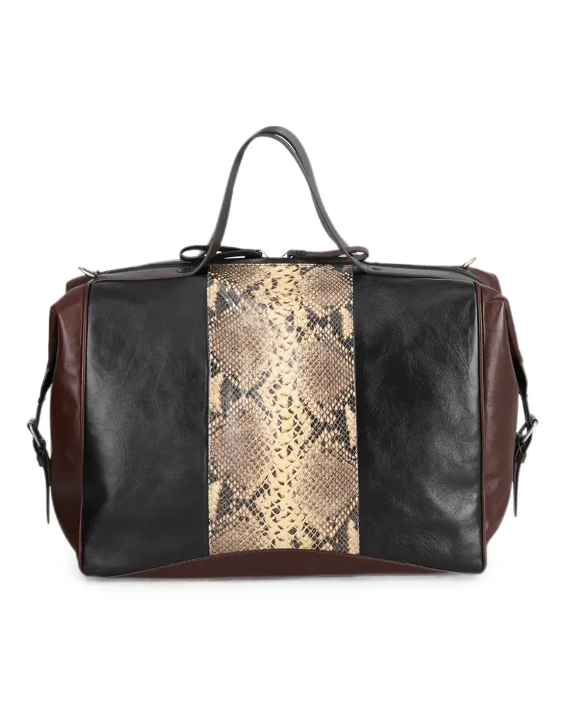 Dries van Noten Klassische Reisetasche - Schwarz Schwarz
