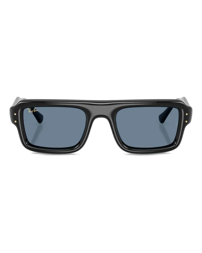 Ray Ban Sonnenbrille mit eckigem Gestell - Schwarz Schwarz