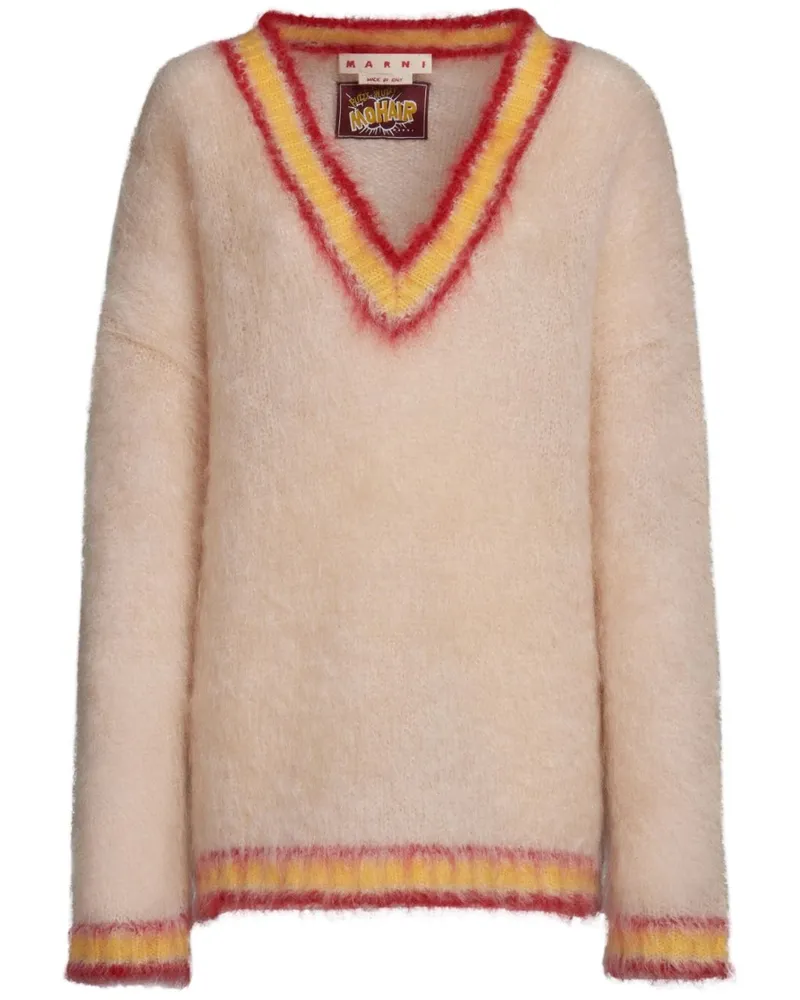 Marni Gestreifter Pullover - Nude Nude