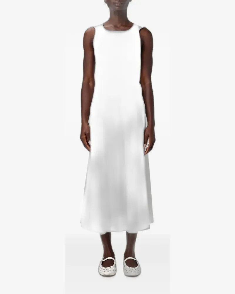 Armani Exchange round-neck sleeveless midi dress - Nude Nude