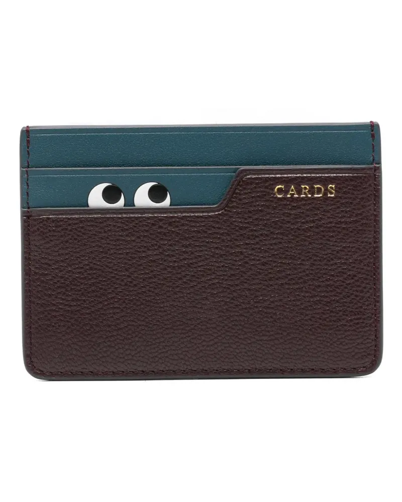 Anya Hindmarch Kartenetui mit Peeping-Eyes-Print - Braun Braun
