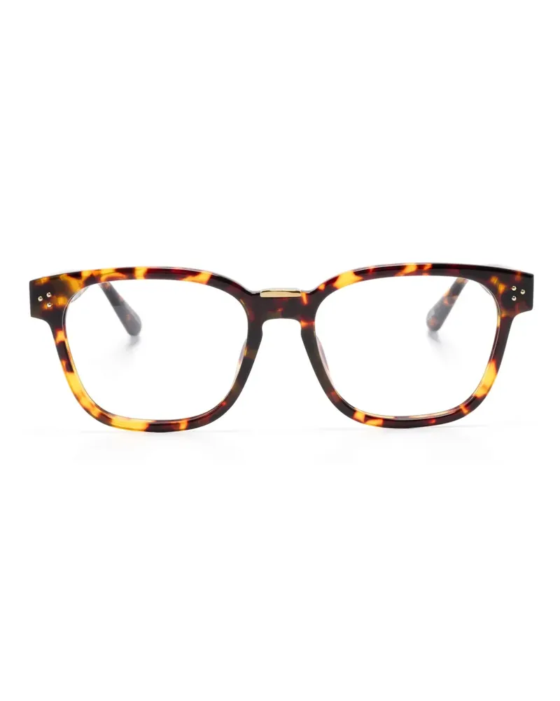 Linda Farrow Steffen Brille mit eckigem Gestell - Braun Braun